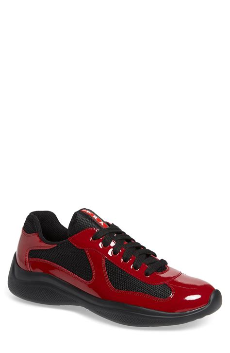 prada red sneaker barcode|prada america's cup sneakers.